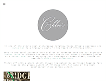 Tablet Screenshot of chloesespresso.com